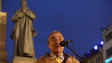 Demonstrace namí�ená proti �éfovi ANO a ministru financí Andreji Babi�ovi,...