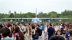 C-130J amerického letectva na singapurské airshow