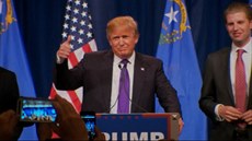 Donald Trump po vítzství v primárkách v Nevad
