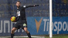 SE NA TO MَU... Roz�ílený Marek Kysela z Jablonce po gólu Liberce