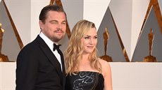 Leonardo DiCaprio a Kate Winsletová (Los Angeles, 28. února 2016)