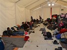 Tábor pro uprchlíky  na ostrov Chios. (5. bezna 2016)