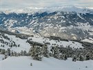 Pohled ze Zillertal Areny do Zillertalského údolí