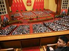 ínský premiér Li Kche-chiang pednáí svj projev ped parlamentem (5. bezna...