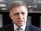 Slovenský premiér a pedseda strany Smr-SD Robert Fico se vyjaduje k...