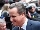 Britsk premir David Cameron pijd na unijn summit v Bruselu. (7. 3. 2016)