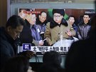 Vdce KLDR Kim ong-un oznamuje, e Severní Korea disponuje hlavicemi pro...