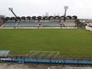 Na tomto trávníku hráli drnovičtí fotbalisté evropské poháry.