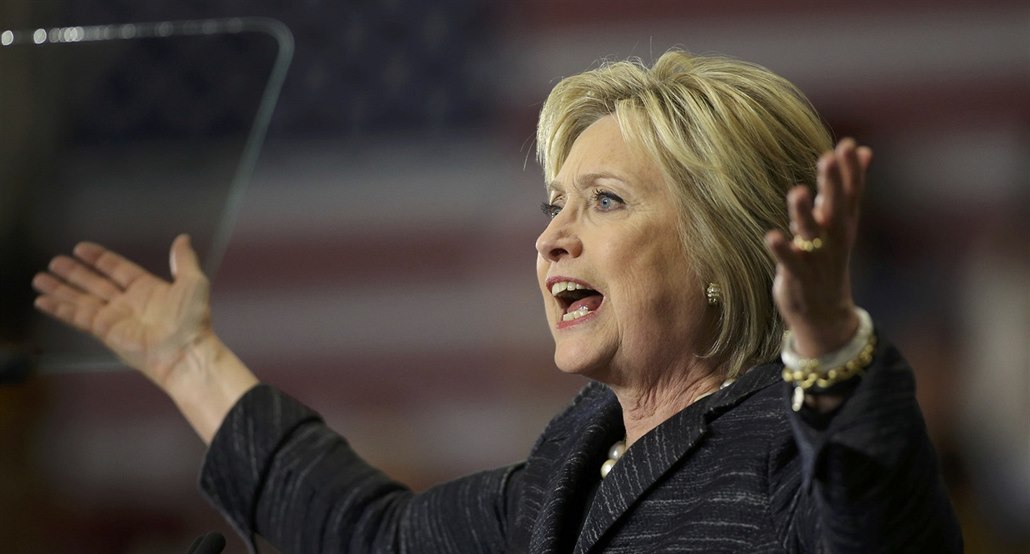 Demokratka Hillary Clintonová b�hem amerických prezidentských primárek 8. b�ezna