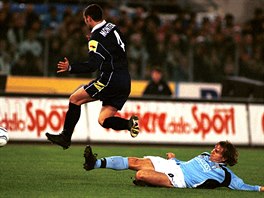 Karel Poborský b�hem anga�má v Laziu �ím, kde nastupoval od ledna 2001 a� do...