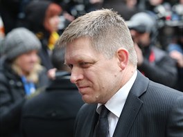 Slovensk premir Robert Fico pijd na unijn summit do Bruselu. (7. 3. 2016)