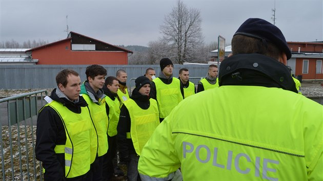 Policie na hranicích v Dolním Dvořišti testuje, jak je připravená na příliv migrantů.