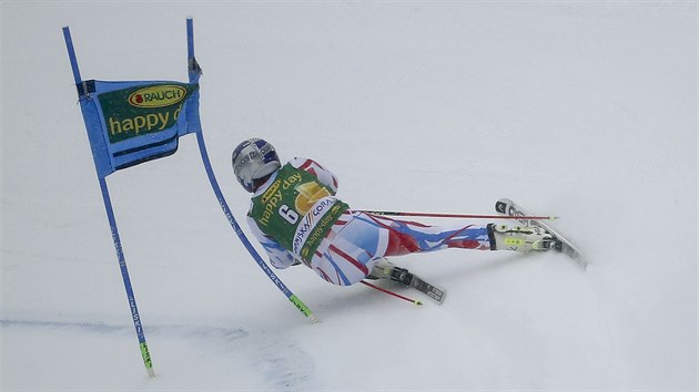 Alexis Pinturault v obm slalomu v Kranjsk Goe