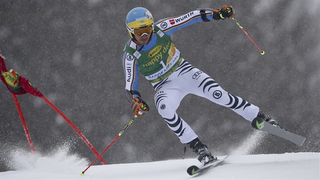 Felix Neurether v obm slalomu v Kranjsk Goe