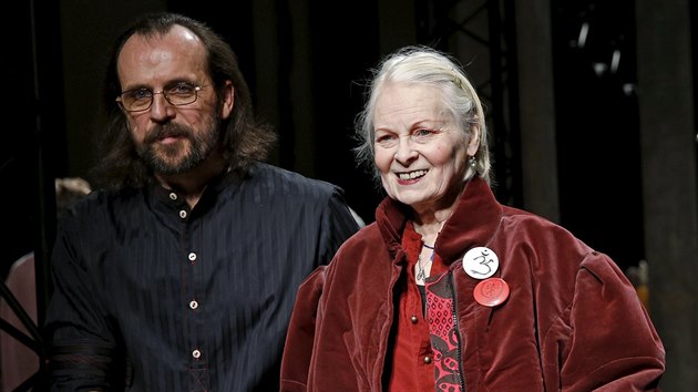 Vivienne Westwoodov a jej manel Andreas Kronthaler (Pa, 5. bezna 2016)