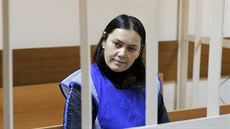 Gjulechra Bobokulovová u moskevského soudu (2. bezna 2016)