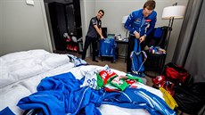 NA POKOJI 365.  V hotelu Soria Moria jej spolu sdílejí Ondej Moravec (vpravo)...