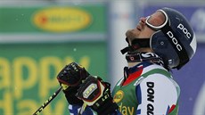 �eský ly�a� Kry�tof Krýzl v cíli ob�ího slalomu v Kranjské Go�e