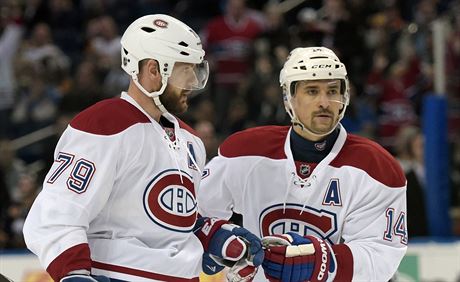 Tom Plekanec (vpravo) a Andrej Markov si ukli po glu Montrealu.