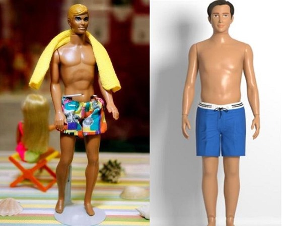 Po Barbie se dočkal reálných proporcí i Ken