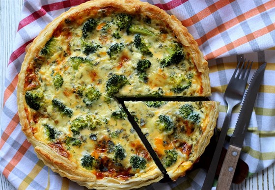 Brokolicový quiche s plísovým sýrem podle blogerky i