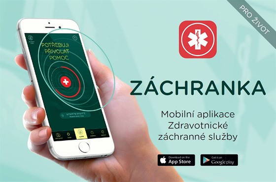 Oficiální mobilní aplikaci Záchranné služby pomáhá zejména s nahlášením přesné polohy