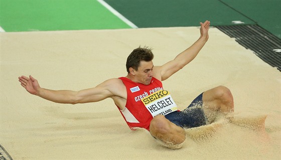 Adam Sebastian Helcelet na halovém svtovém ampionátu v Portlandu.