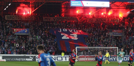 Choreo plzeských fanouk v duelu s Bohemians