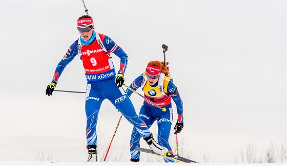 ESKÝ TANDEM. Veronika Vítková a Gabriela Soukalová.