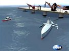 Koncept americké robotické lodi proti ponorkám