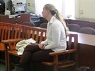 Martina Mol��kov� p�ed M�stsk�m soudem v Praze. Za vra�du zlatnice si odsed� 17...