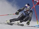 Francouzský lya  Alexis Pinturault v obím slalomu ve Svatém Moici.
