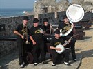 Stanley�s Dixie Street Band na ostrov� Guernsey, kam jezd� ka�doro�n� na...