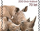 Zoo Dvr Králové vydává speciální emisi známek k 70. výroí zaloení. Autorkou...