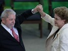 Bývalý brazilský prezident Luiz Inác Lula da Silva a souasná hlava státu Dilma...