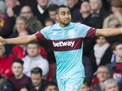 Dimitri Payet se raduje z glu do st Manchesteru United.