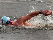 Petr Šlajs, mistr světa v zimnm plavn na 450 metrů. Ve...