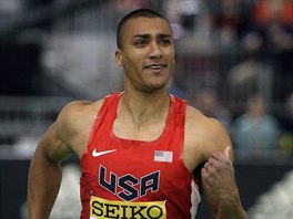 Ashton Eaton v vodn discipln halovho sedmiboje na mistrovstv svta v...