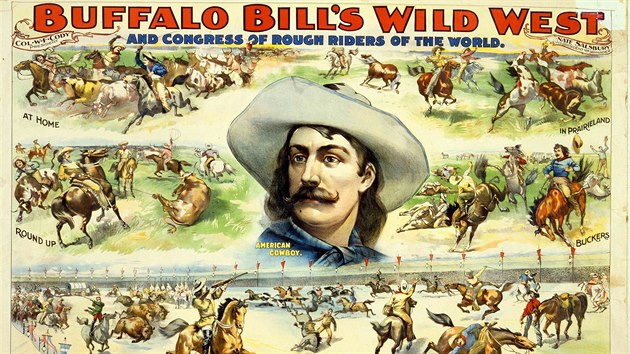 Představení Buffalo¨Billa se běžně účastnily stovky účinkujících. Předváděli mimo jiné dějiny Divokého západu.
