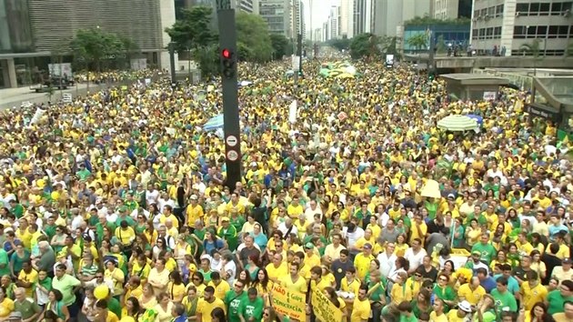 Masový protest v Sao Paulu