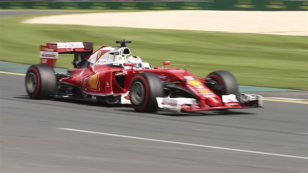 Sebastian Vettel v kvalifikaci na Velkou cenu Austrlie formule 1.