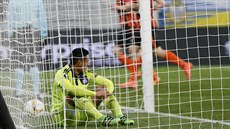 Smutný branká Andy Najar z Anderlechtu poté, co inkasoval gól.