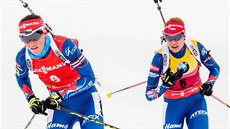 ESKÝ TANDEM. Veronika Vítková a Gabriela Soukalová.