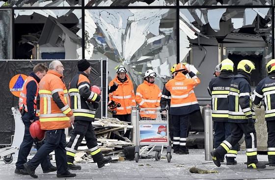 Bruselské letit po útocích (23. bezna 2016)