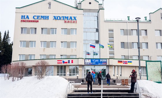 Hotel v Chanty-Mansijsku, v nm bydleli etí biatlonisté.
