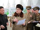 Severokorejský vdce Kim ong-un zahájil výstavbu vdecké tvrti v Pchjongjangu...