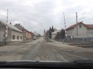 elezniní pejezd v Golov Jeníkov den po nehod