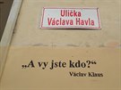 V uli�ce V�clava Havla p�ibyl dal�� n�pis