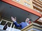 Prezident Republiky srbské Milorad Dodik ení pi otevení nové koleje v Pale...