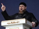 eenský vdce Ramzan Kadyrov na oslavách 13. výroí pijetí nové eenské...